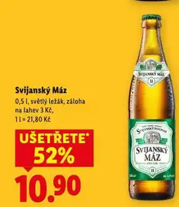 Lidl Pivo svijanský máz nabídka