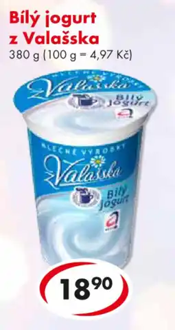 CBA Bílý jogurt z Valašska nabídka