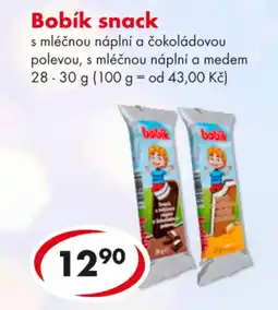 CBA Bobík snack nabídka