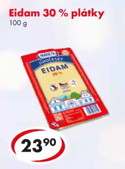 CBA MADETA Eidam 30 % plátky nabídka