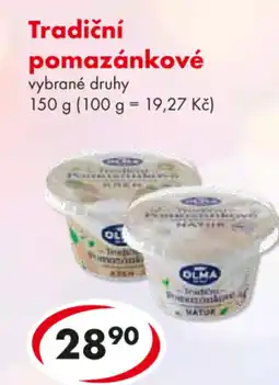 CBA OLMA Tradiční pomazánkové nabídka
