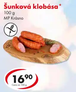 CBA Šunková klobása nabídka