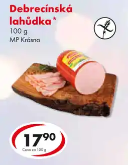 CBA Debrecínská lahůdka nabídka