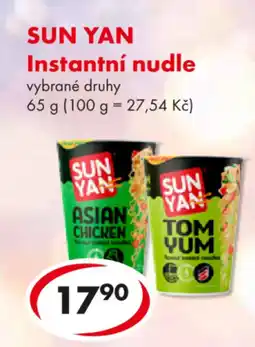 CBA SUN YAN Instantní nudle nabídka