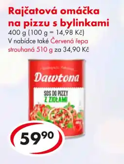 CBA Dawtona Rajčatová omáčka na pizzu s bylinkami nabídka