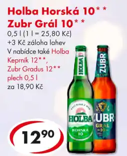 CBA Holba Horská 10* Zubr Grál 10* nabídka