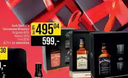 Jip Jack Daniel's Tennessee Whiskey Original 40% Honey 35% Fire 35% 0,7l + 2x sklenička nabídka