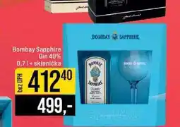 Jip Bombay Sapphire Gin 40% 0,7l+ sklenička nabídka
