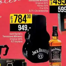 Jip Jack Daniel's Tennessee Whiskey Original 40% 0,7l nabídka