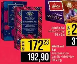 Jip Whittard čaj svařené vino vanilla+hřebiček 25x2g nabídka