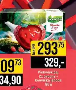 Jip Pickwick čaj 2x ovocný+ konvička jahoda 80 g nabídka