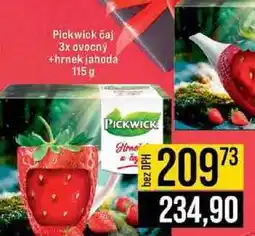 Jip Pickwick čaj 3x ovocný +hrnek jahoda 115 g nabídka