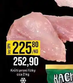 Jip Krůtí prsní řízky cca 2 kg 1kg nabídka
