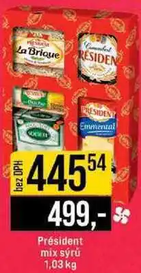 Jip Président mix sýrů 1,03 kg nabídka