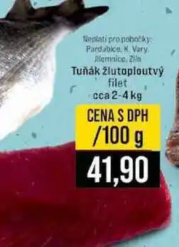 Jip Tuňák žlutoploutvý filet cca 2-4 kg 100g nabídka
