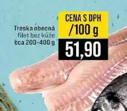 Jip Treska obecná filet bez kůže cca 200-400 g 100g nabídka