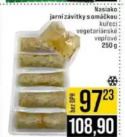 Jip Nasiako jarní závitky s omáčkou kuřecí vegetariánské vepřové 250 g nabídka