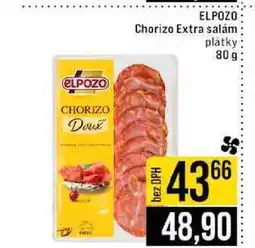 Jip ELPOZO Chorizo Extra salám platky 80g nabídka
