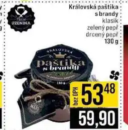 Jip Královská paštika s brandy klasik zelený pepř drcený pepř 130 g nabídka