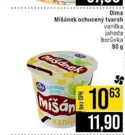 Jip Olma Mišánek ochucený tvaroh vanilka jahoda borůvka 90 g nabídka