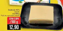 Jip Gouda sýr 45% bloček cca 300 g 100g nabídka