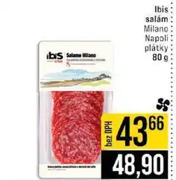 Jip ibis Salame Milano Ibis salám Milano Napoli plátky 80 g nabídka
