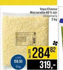 Jip Vepo Cheese Mozzarella 40% sýr strouhaný 2 kg nabídka