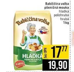 Jip Babiččina volba pšeničná mouka hladká polohrubá hrubá 1kg nabídka