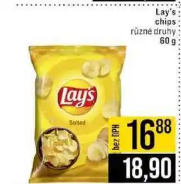 Jip Lay's chips různé druhy 60 g nabídka