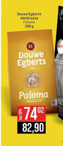 Jip Douwe Egberts mletá káva Paloma 250g nabídka