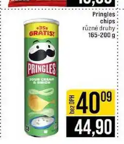 Jip Pringles chips různé druhy 165-200 g nabídka