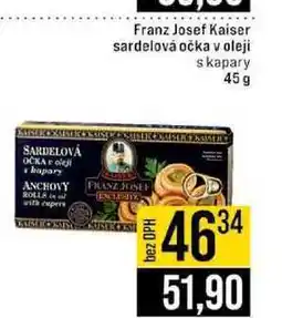 Jip Franz Josef Kaiser sardelová očka v oleji s kapary 45g nabídka