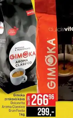 Jip Gimoka zrnková káva Dolcevita Aroma Classico Gran Festa 1kg nabídka