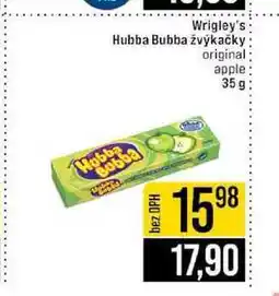 Jip Wrigley's Hubba Bubba žvýkačky original apple 35g nabídka