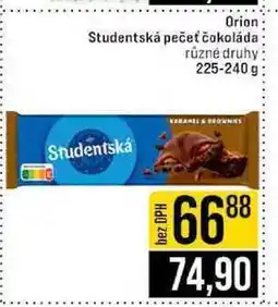 Jip Orion Studentská pečeť čokoláda různé druhy 225-240g nabídka