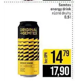 Jip Semtex energy drink různé druhy 0,5l nabídka