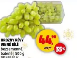 Penny Market Hrozny révy vinné bílé bezsemenné nabídka