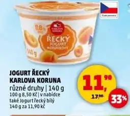 Penny Market Jogurt řecký karlova koruna nabídka