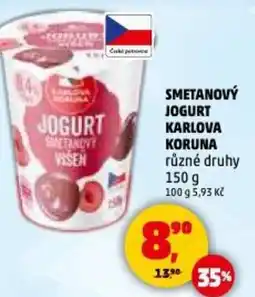 Penny Market Smetanový jogurt karlova koruna nabídka
