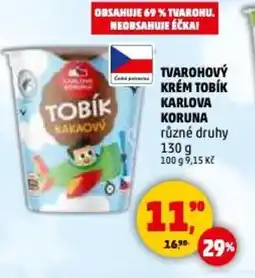 Penny Market Tvarohový krém tobík karlova koruna nabídka