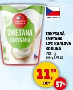 Penny Market Zakysaná smetana 12% karlova koruna nabídka