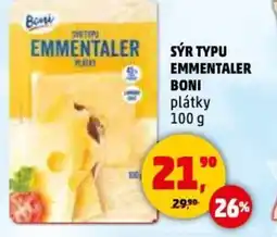 Penny Market Sýr typu emmentaler boni plátky nabídka