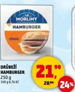 Penny Market Drůbeží hamburger nabídka