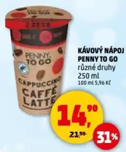 Penny Market Kávový nápoj penny to go nabídka