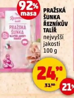 Penny Market Pražská šunka řezníkův talíř nabídka