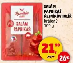 Penny Market Salam paprikas řezníkův talíř krájený nabídka