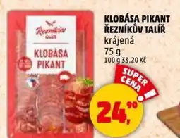 Penny Market Klobása pikant řezníkův talíř krájená nabídka