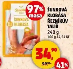 Penny Market Šunková klobása řezníkův talíř nabídka
