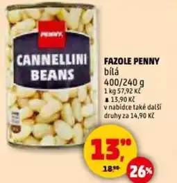 Penny Market Fazole penny bílá nabídka