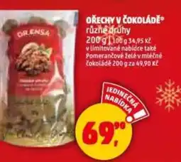 Penny Market Ořechy v čokoládě nabídka